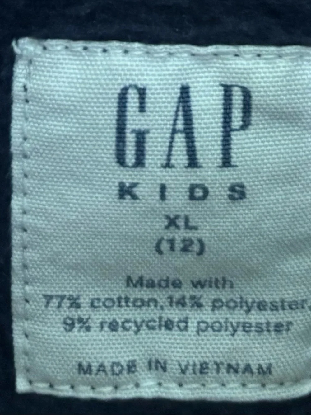 GAP Navy Blue Logo Pullover Hoodie